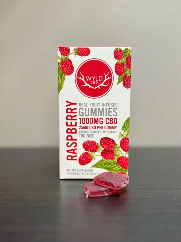 WYLD CBD Gummies 250mg Broad Spectrum Raspberry